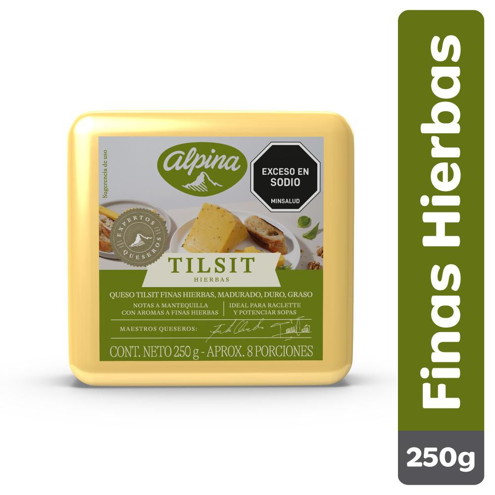 Queso tilsit ALPINA finas hierbas (250  gr) img #1