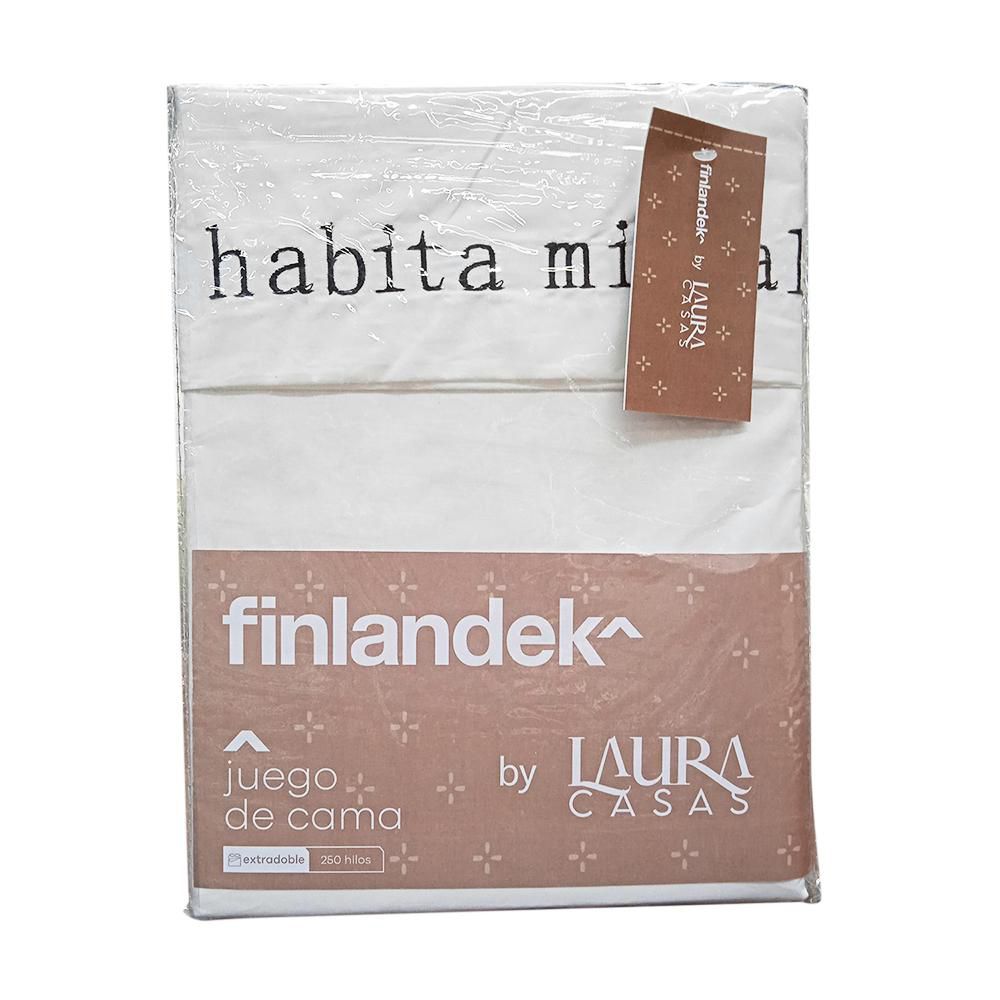 Juego De Cama FINLANDEK Queen (160 x 190 cm) 250 Algodón FRASE img #5