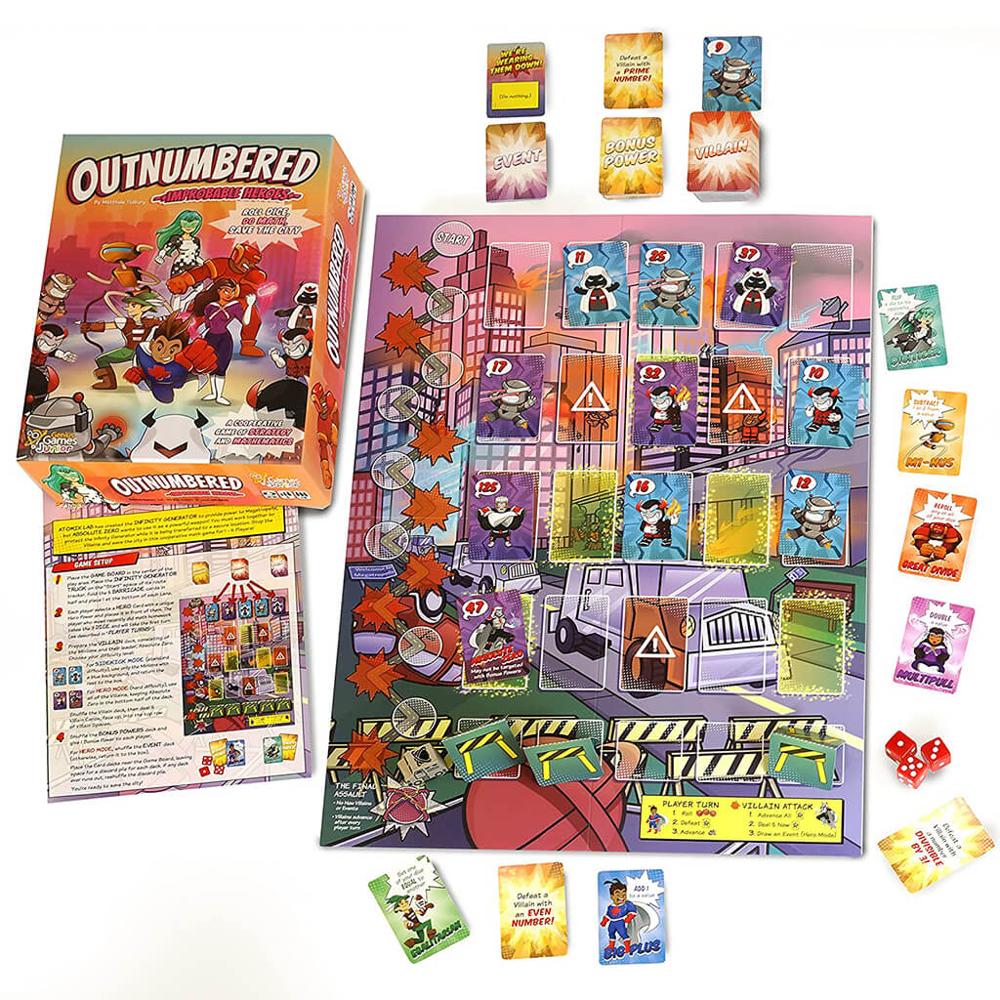 Juego De Mesa Outnumbered Heroes Improbables img #2