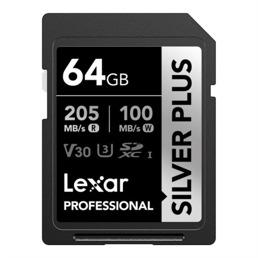 Memoria Lexar Sdxc Silver Plus Uhs I V30 64Gb / 205Mbps img #1