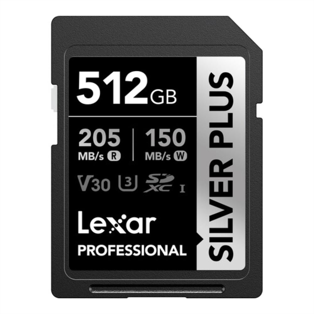 Memoria Lexar Sdxc Silver Plus Uhs I V30 512Gb / 205Mbps img #1