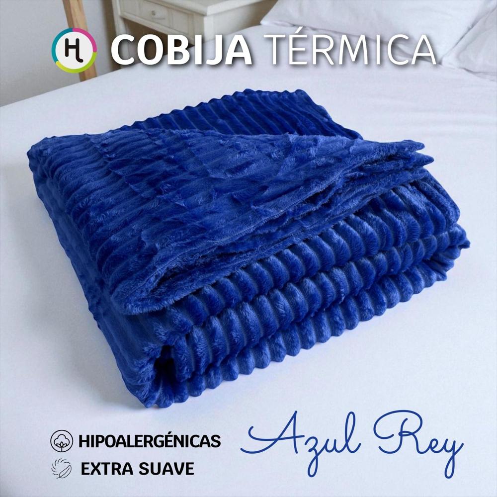 Cobija Térmica Acanalada Azul Rey img #1