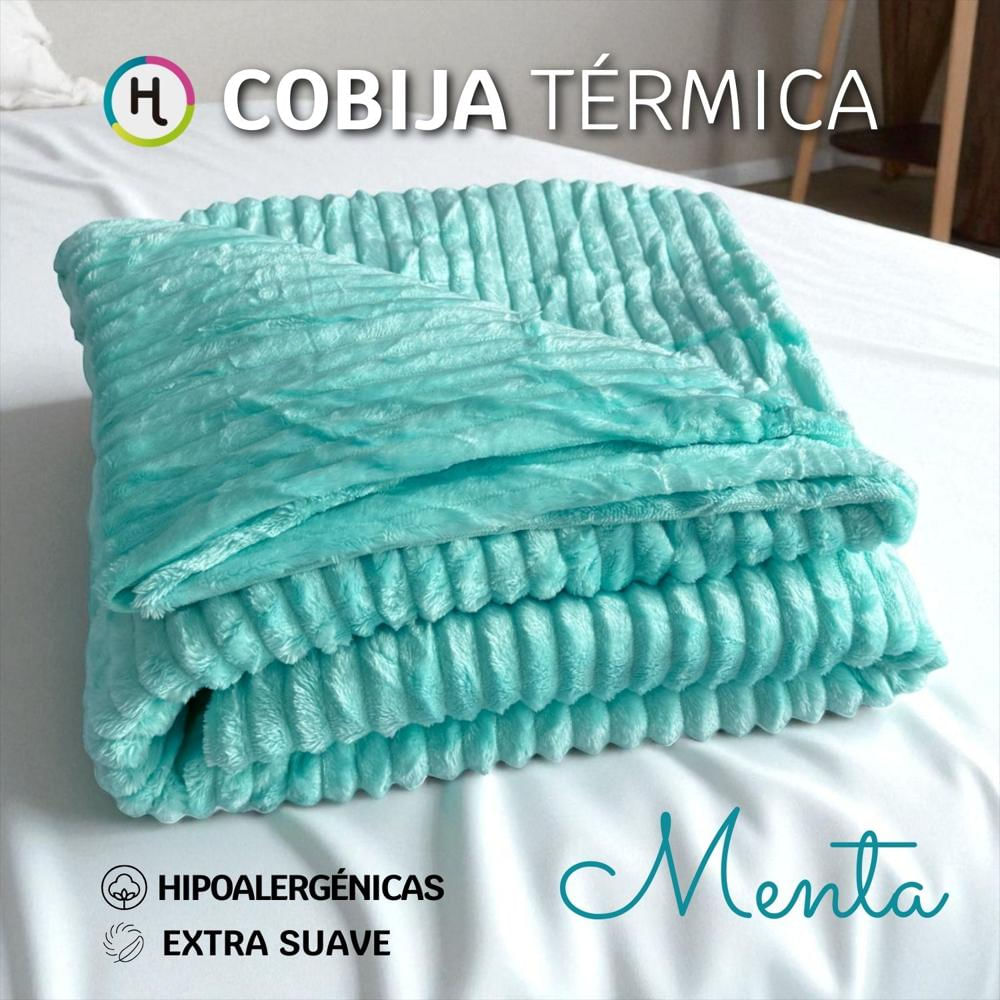 Cobija Térmica Acanalada Menta img #1