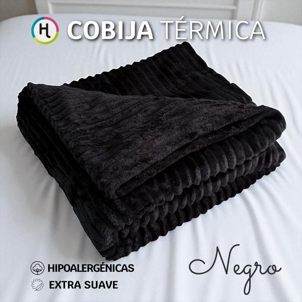 Cobija Térmica Acanalada Negro img #1
