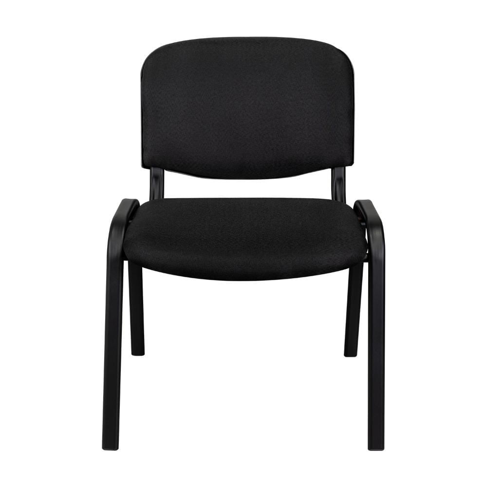 Silla Interlocutora, Negro, Con Espaldar Y Diseño Sencillo Sin Brazo img #2