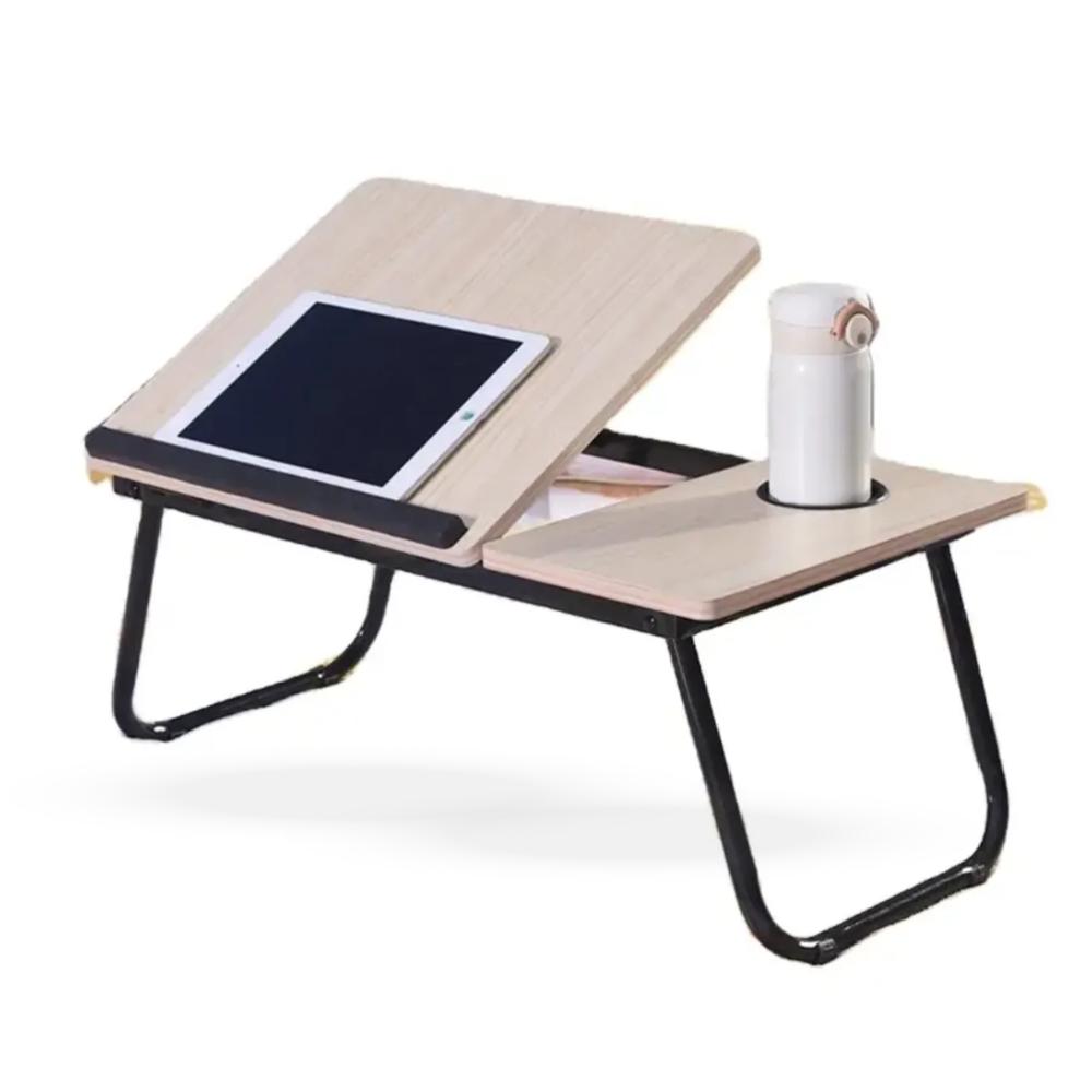 Mesa De Cama Para Computador Multifuncional Plegable Blanca