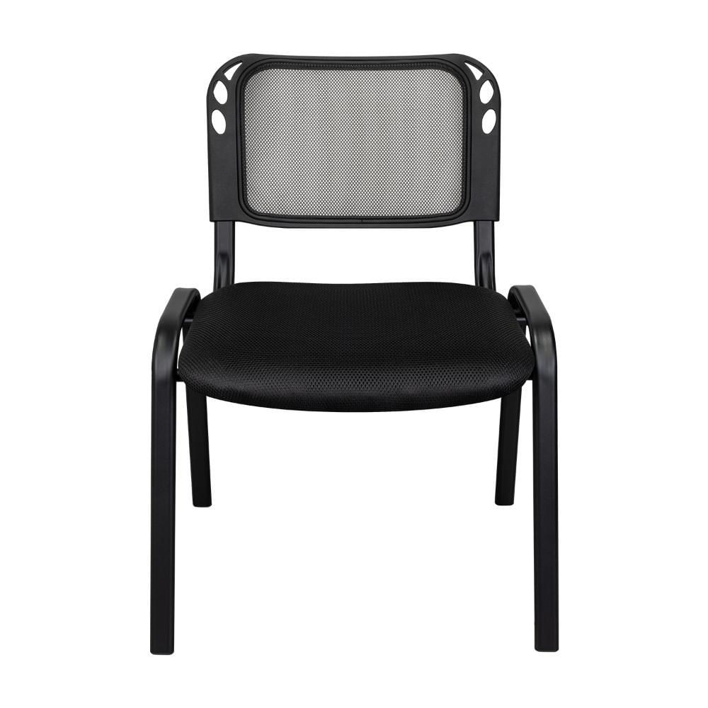 Silla Interlocutora, Negro, Con Espaldar Y Diseño Sencillo img #2