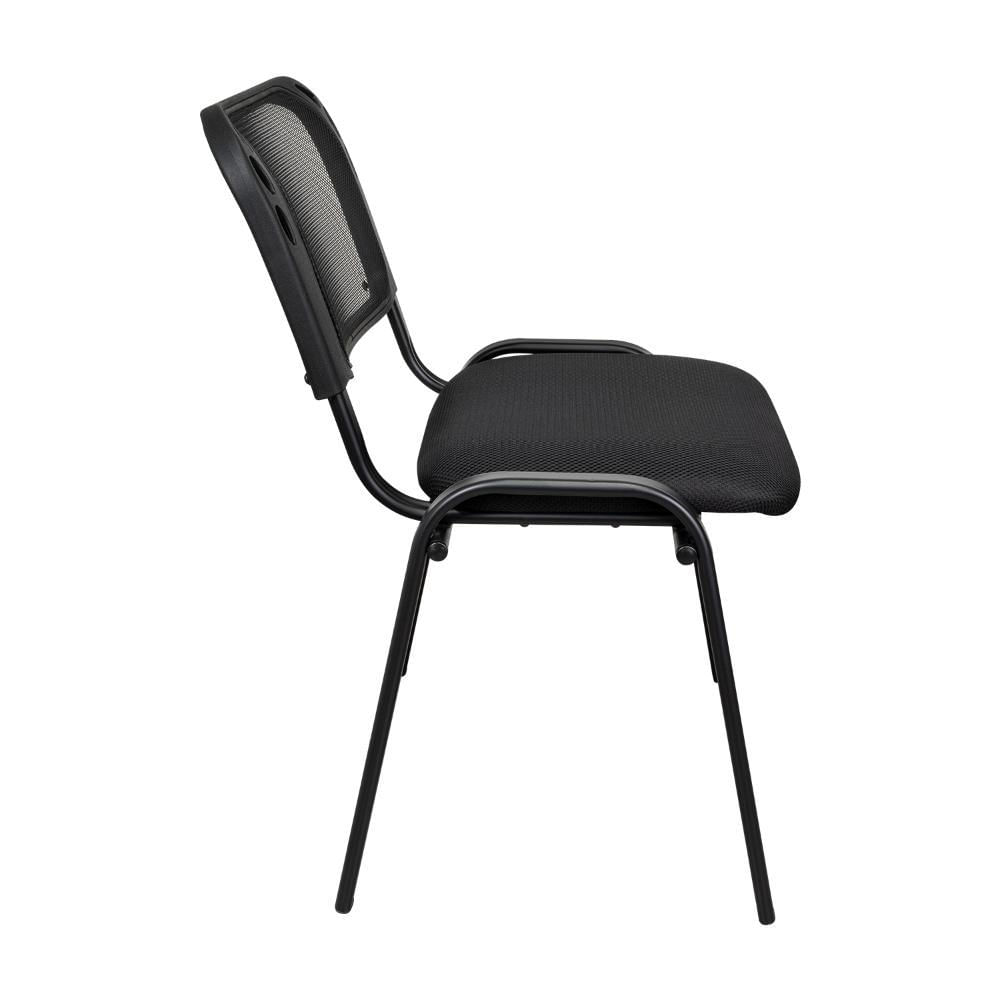 Silla Interlocutora, Negro, Con Espaldar Y Diseño Sencillo img #3