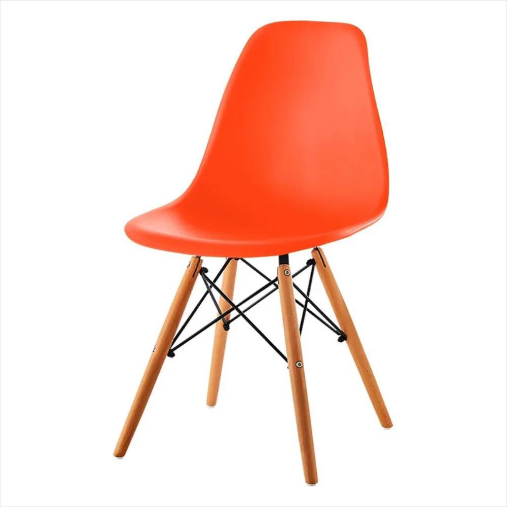 Silla Auxiliar Tradicional En Polipropileno Naranja 0629 Ekono img #1