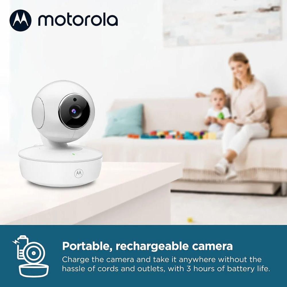 Monitor De Bebé Motorola 5 Wi Fi Con Cámara Y Micrófono img #2