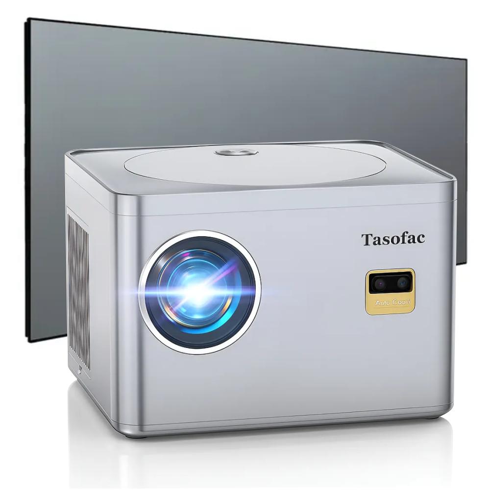 Proyector 4K Tasofac Wifi 800 Ansi 1080P Auto Focus + Telón img #1