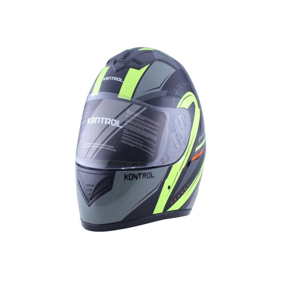 Casco Para Moto KONTROL 878 Vennet Amarillo img #1