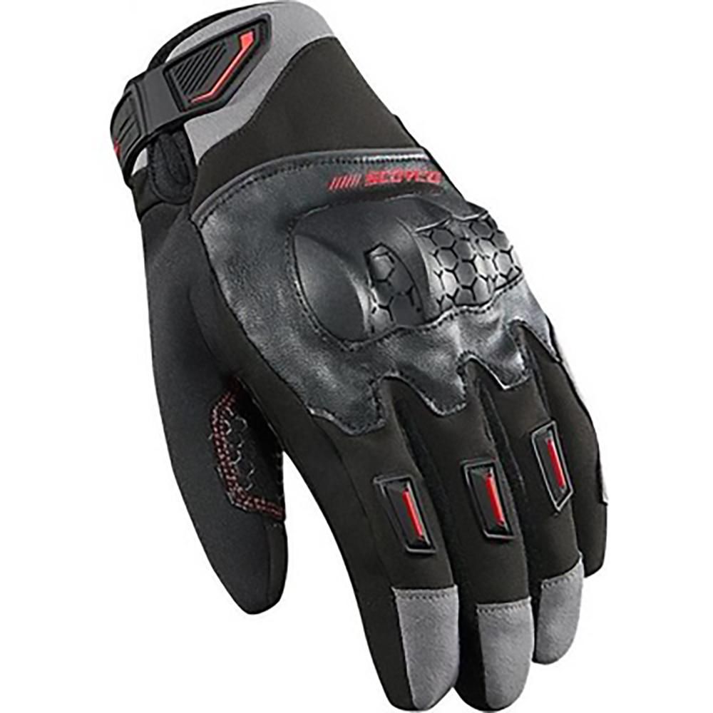 Guantes SCOYCO MC192 WP Negro Rojo
