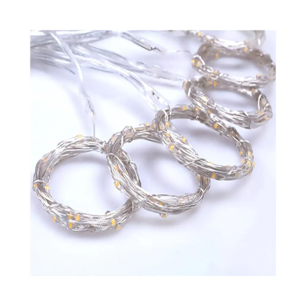 Cortinas De Luces Navideñas 100 Led Decorativas Usb 3X3 Mtrs S03 img #1
