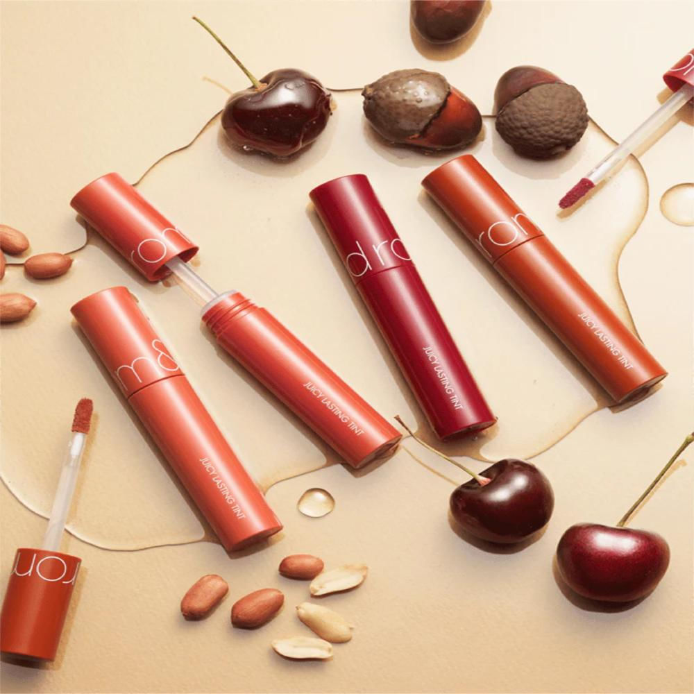 Maquillaje Para Labios Rom&Nd Juicy Lasting Tint 28 Bare Fig Tinta De Labios img #4
