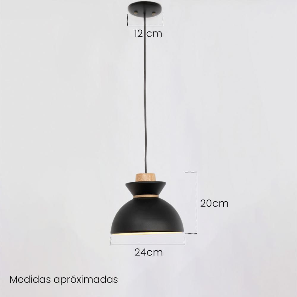 Lámpara Colgante Dini Negro img #5