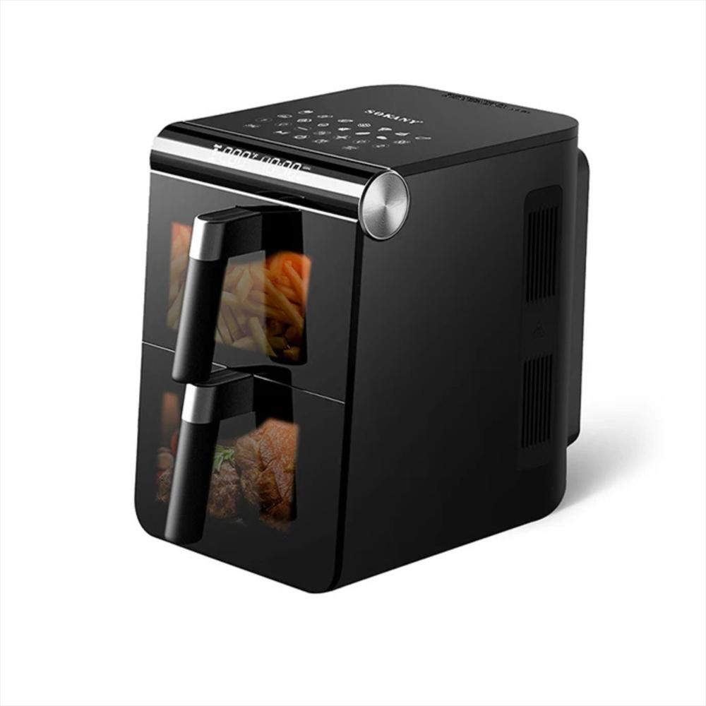 Freidora De Aire Digital Sk 10084 De 6,5 Litros + 6,5 Litros Con Teflón A Base De Aceite 280 img #1