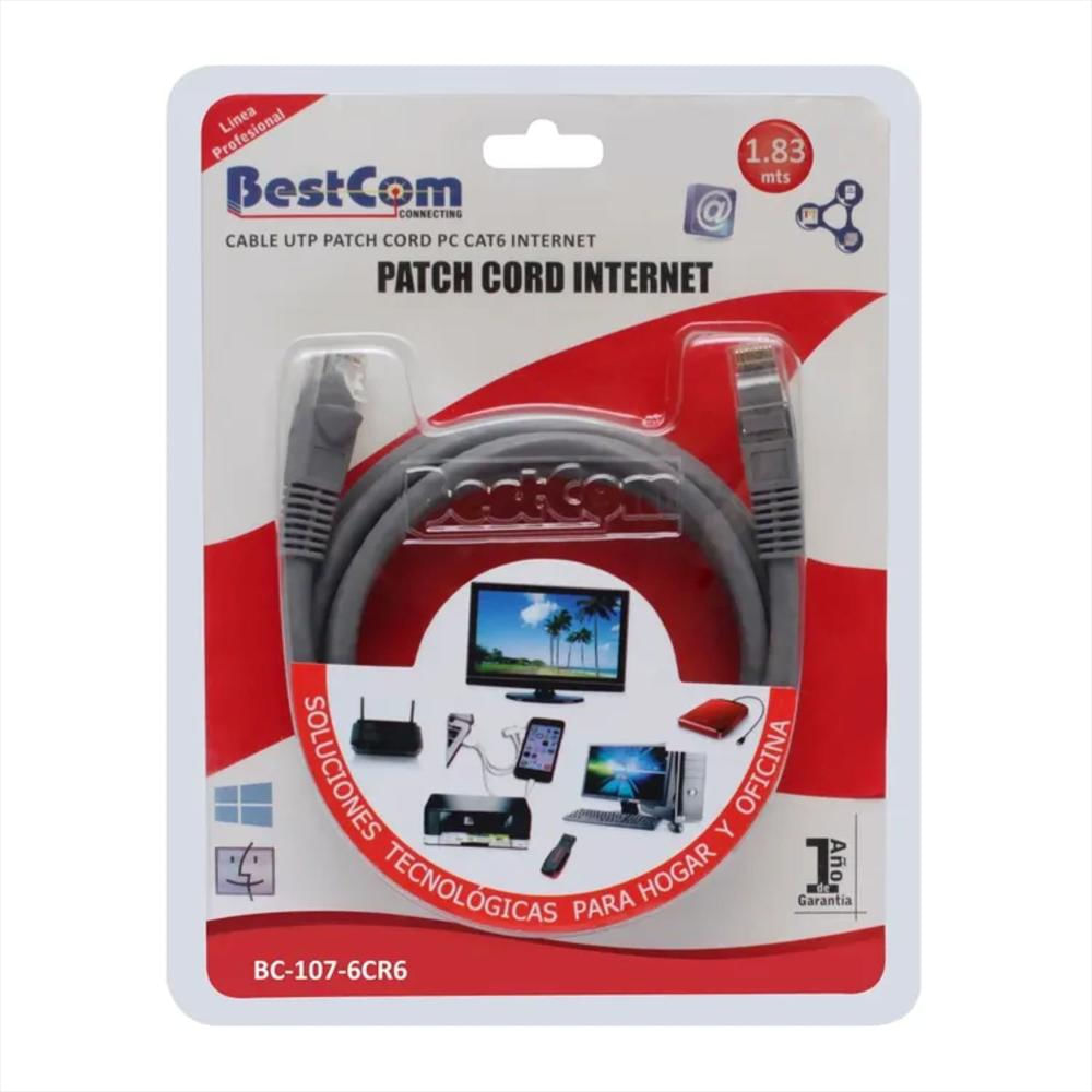 Cable De Red Utp Cat 6 Con Conector Rj45 De 1,83 Mtrs. img #4