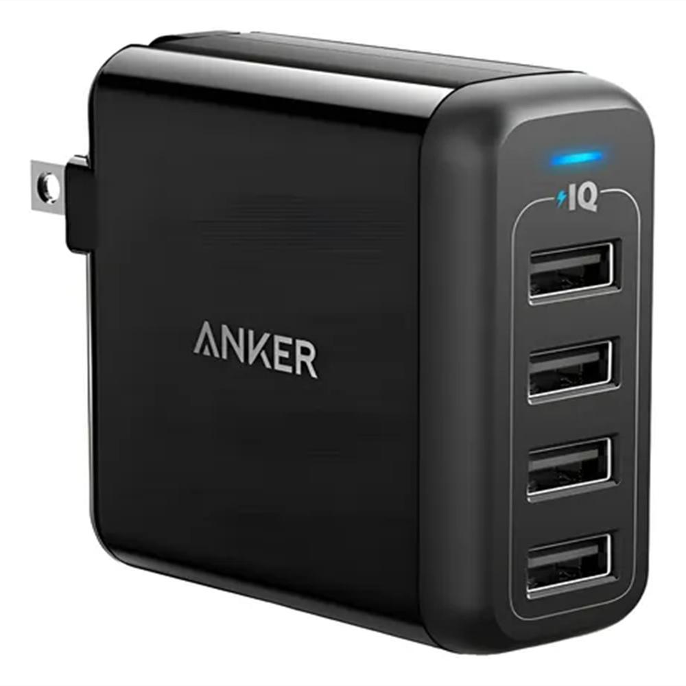 Cargador Anker Powerport4 4 Puertos 40W Negro img #1
