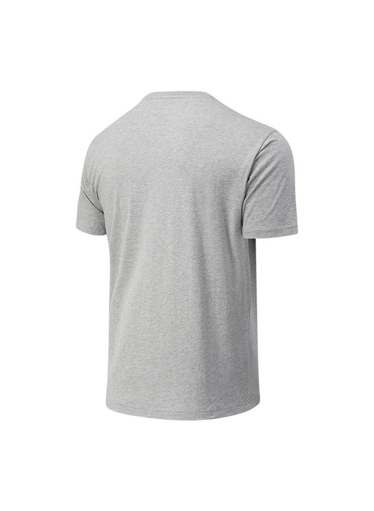 Camiseta New Balance Essentials Para Hombre Gris Claro img #2