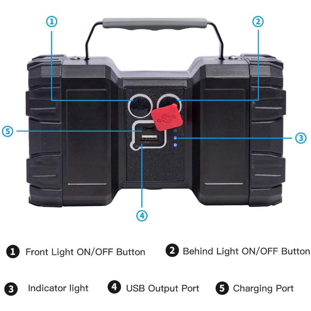 Linterna Recargable De Mano 1200 Lúmenes Xurleq img #3