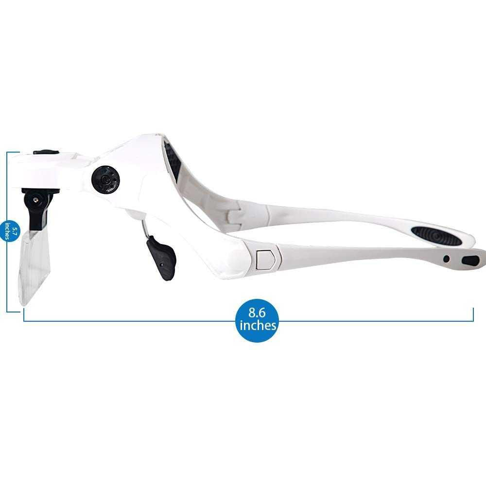 Gafas Lupa Visera Diadema Con Luz Led 5 Lentes Electrónica img #4