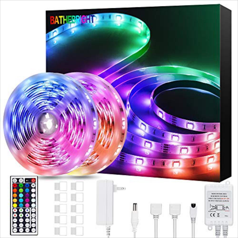 Tiras De Luces Led Rgb Colores Cambiantes Con Control.