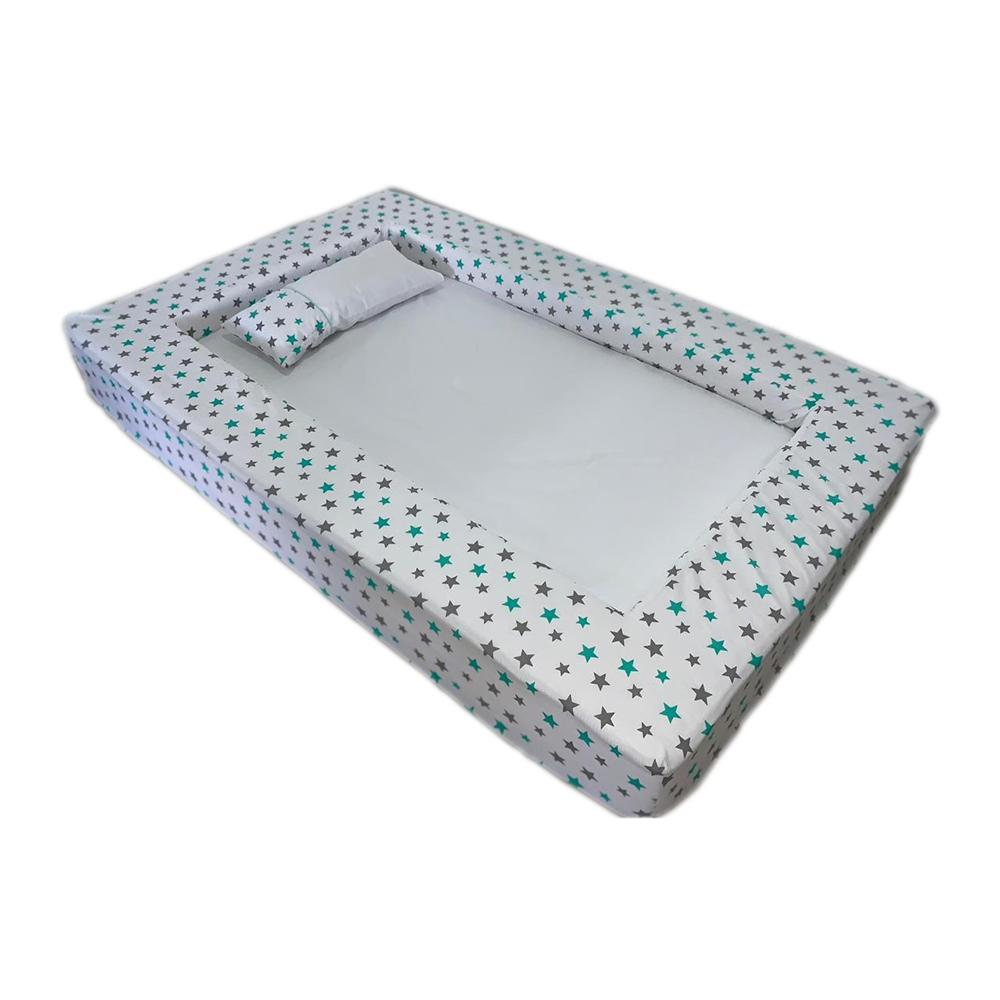 Colchon Baby Safe Estrellas Verdes Lacipe 100X190