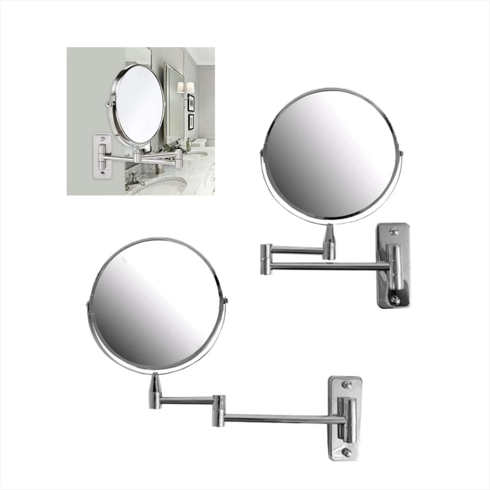 Espejo De Brazo Para Pared Doble Cara Con Aumento img #1
