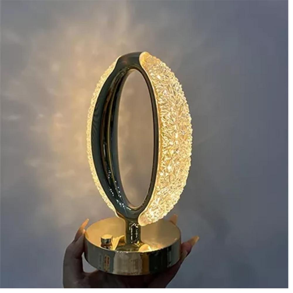 Lámpara Escritorio Cristal De Lujo Ovalada img #1
