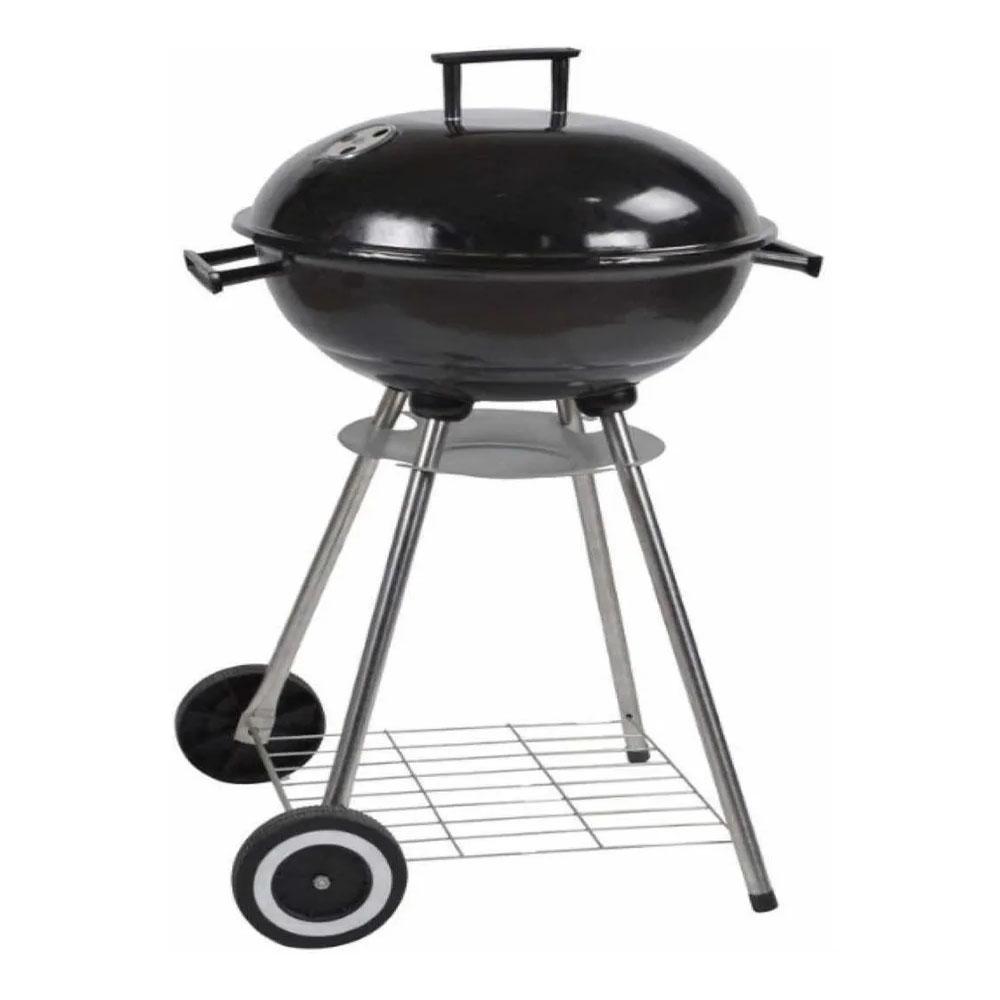 Asador A Carbón 46 Cm Fácil De Transportar Práctico Color Negro
