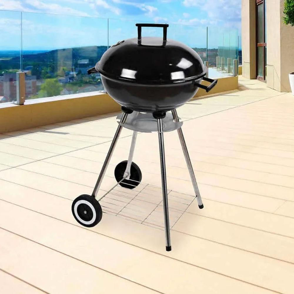Asador A Carbón 46 Cm Fácil De Transportar Práctico Color Negro img #2