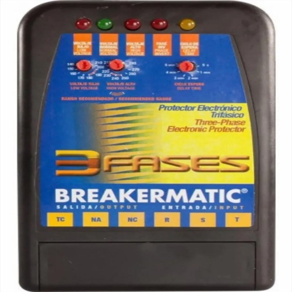 Protector De Voltaje Breakermatic Trabajo Pesado Trifasico