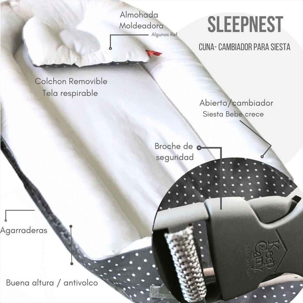 Set Cuna Nido + Cambiador Sleepnest + Almohada Keep And Carry 077Kb Puntos img #2