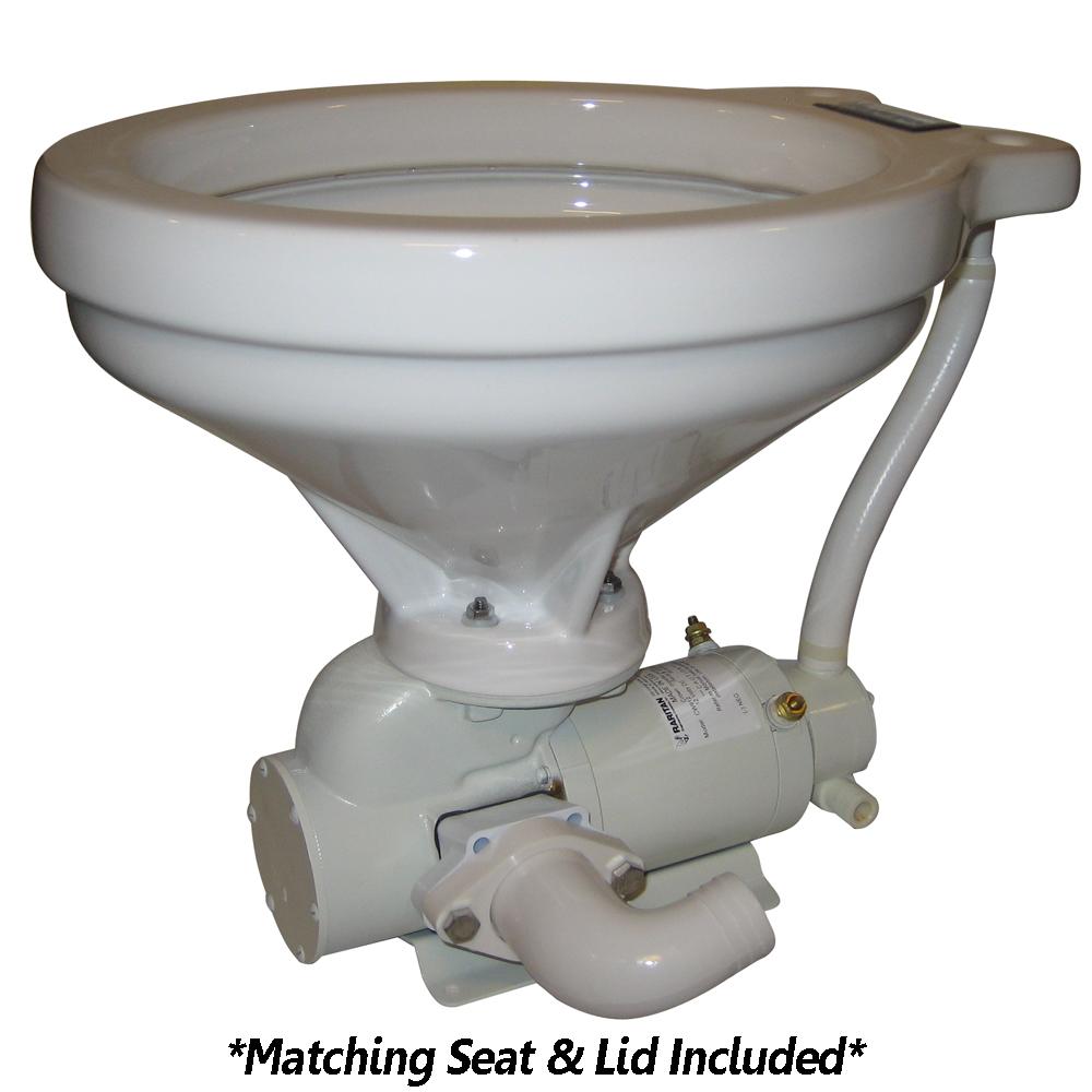 Raritan Crown Head Hi Boy Bowl Blanco 90Deg Descarga 12Vdc Cd img #1