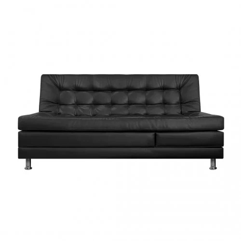 Sofa Cama Multifuncional Euro | Cuero Sintetico Negro img #1