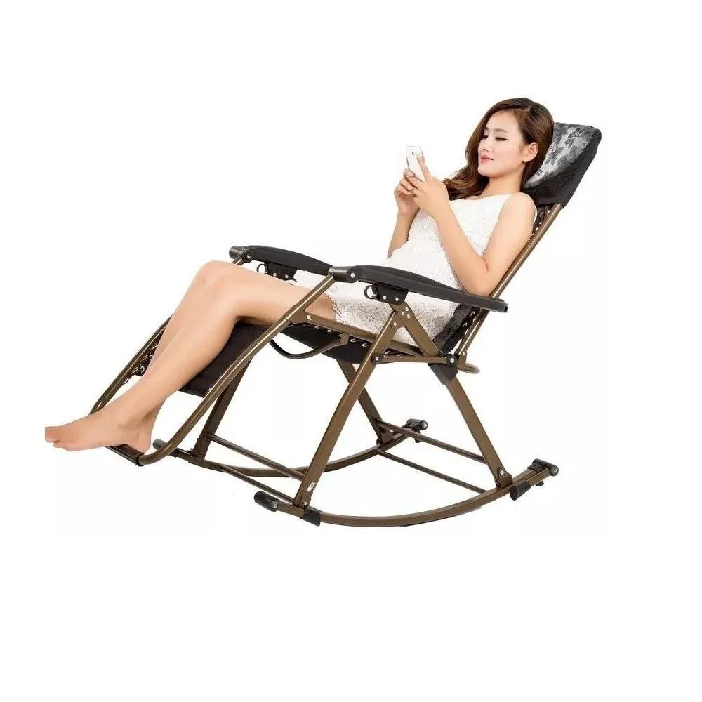 Silla Cama Reclinable Plegable Y Mecedora Anti Gravedad img #4