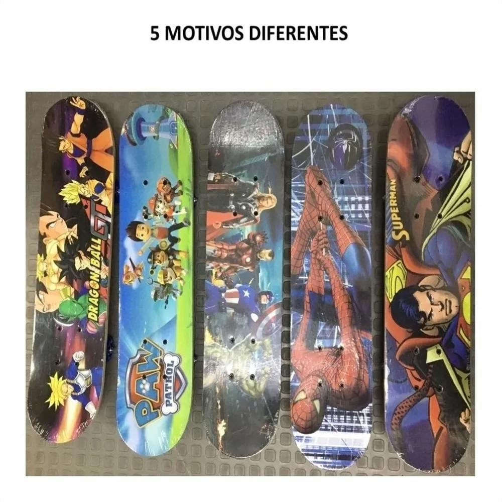 Tabla Skate Patineta Infantil Tamaño Mediano Diseño Niños img #3