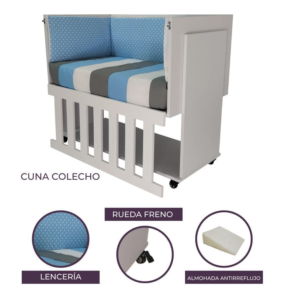 Cuna Mobiliariobebes Colecho Azul Claro