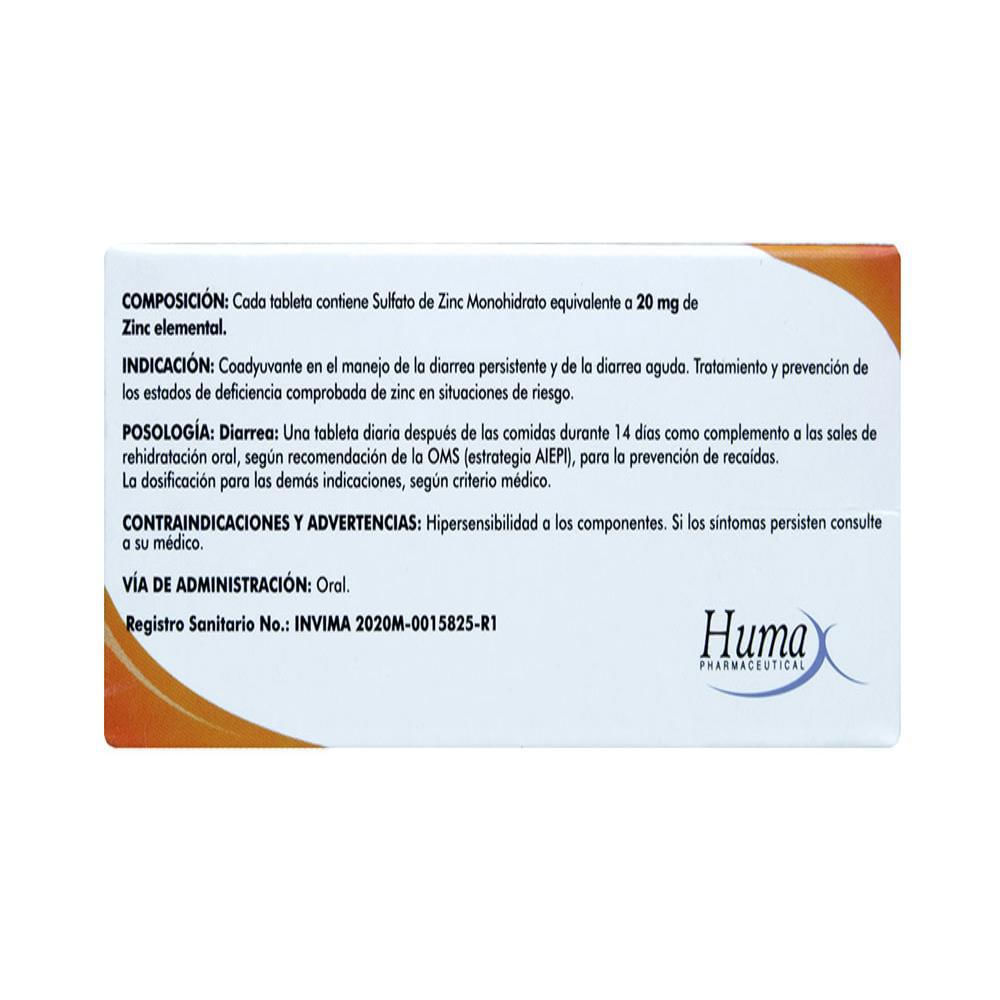Sulzinc Sulfato De Zinc 20Mg Tab Oral 0 Caj 30 Tab 1 U img #3