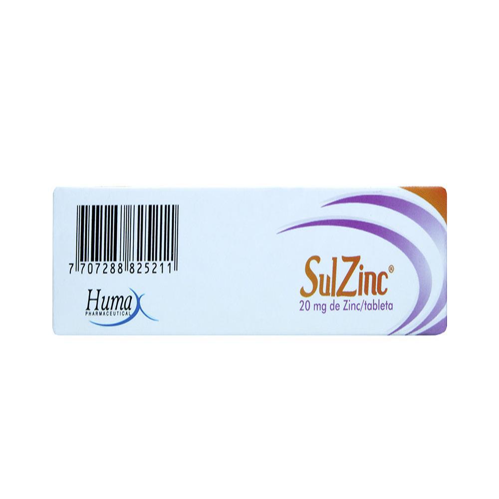 Sulzinc Sulfato De Zinc 20Mg Tab Oral 0 Caj 30 Tab 1 U img #4