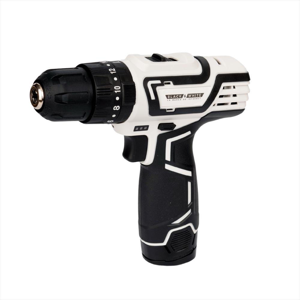 Taladro Percutor Atornillador Inalambrico 3/8'' 12V Black&White