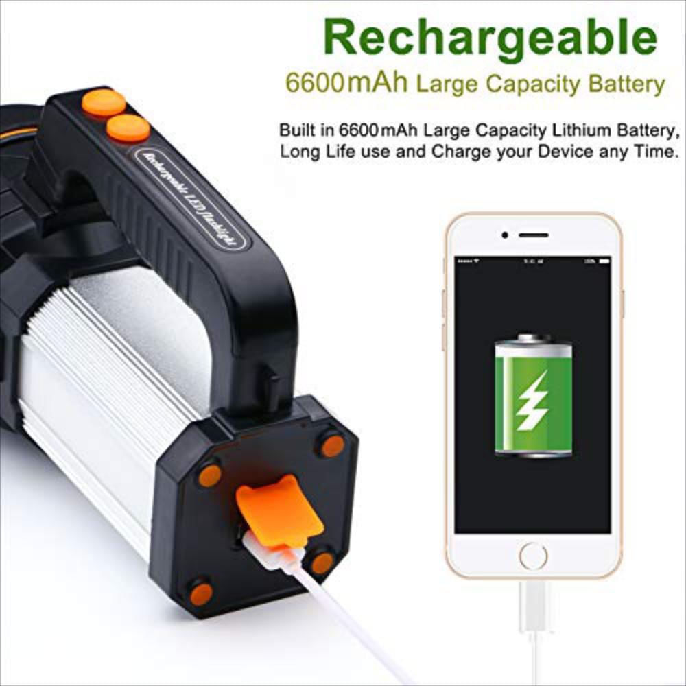 Linterna Led Recargable De Mano De Alta Potencia, Súper Brillante, 9000Mah img #5