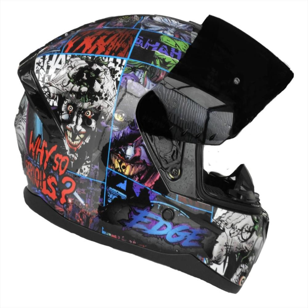 Casco Dc Integral Zoom Pro Joker Certificado Dot Multicolor Xl Mate img #2