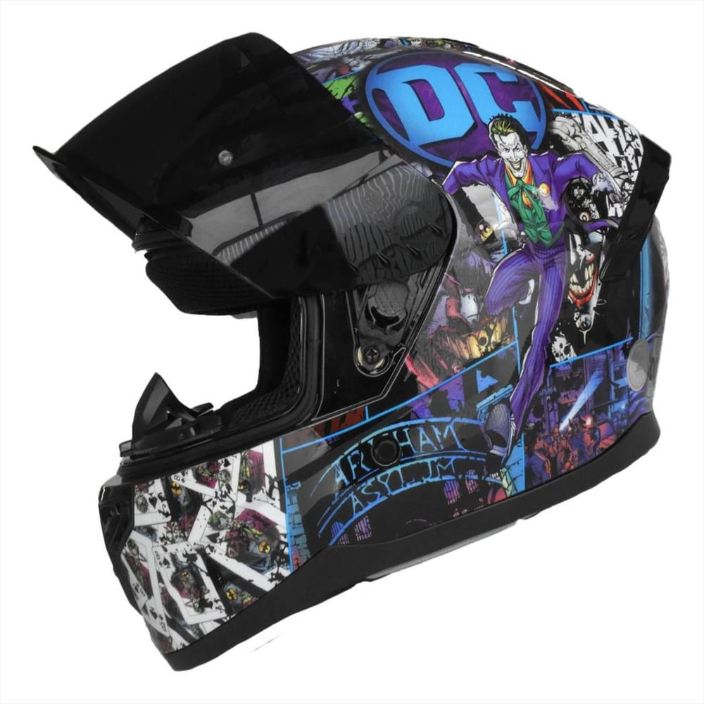 Casco Dc Integral Zoom Pro Joker Certificado Dot Multicolor Xl Mate img #3