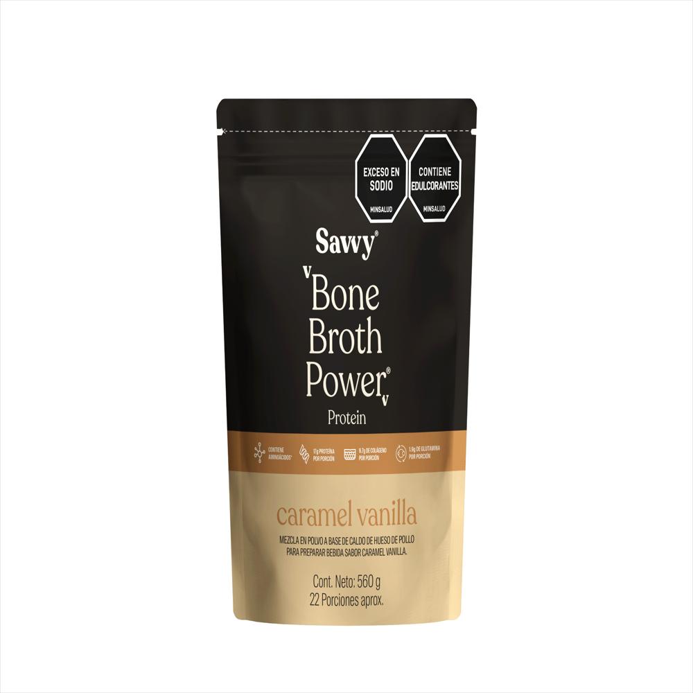 Mezcla A Base De Caldo De Hueso De Pollo Bone Broth Power Vainilla Caramelo Emp 1 Emp 560 G img #1