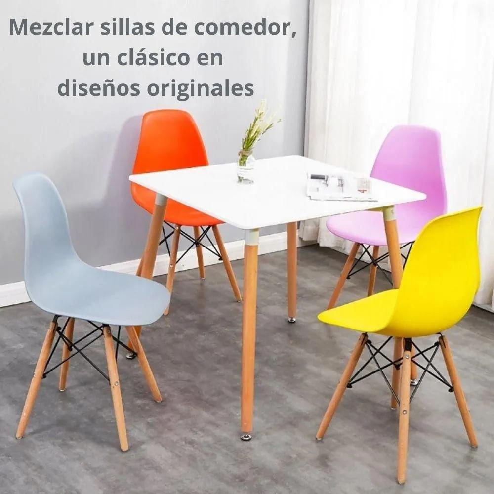 Silla Auxiliar Tradicional En Polipropileno Azul 0629 Ekono img #3