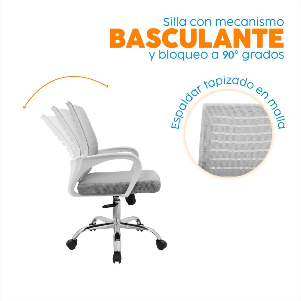 Set De Escritorio Y Silla De Oficina Chicago Bonno img #2