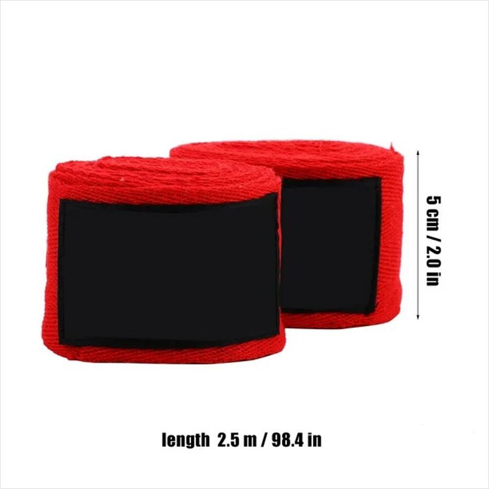 Vendas Boxeo X 2 Protectoras Artes Marciales Envoltura Mano Rojo img #3