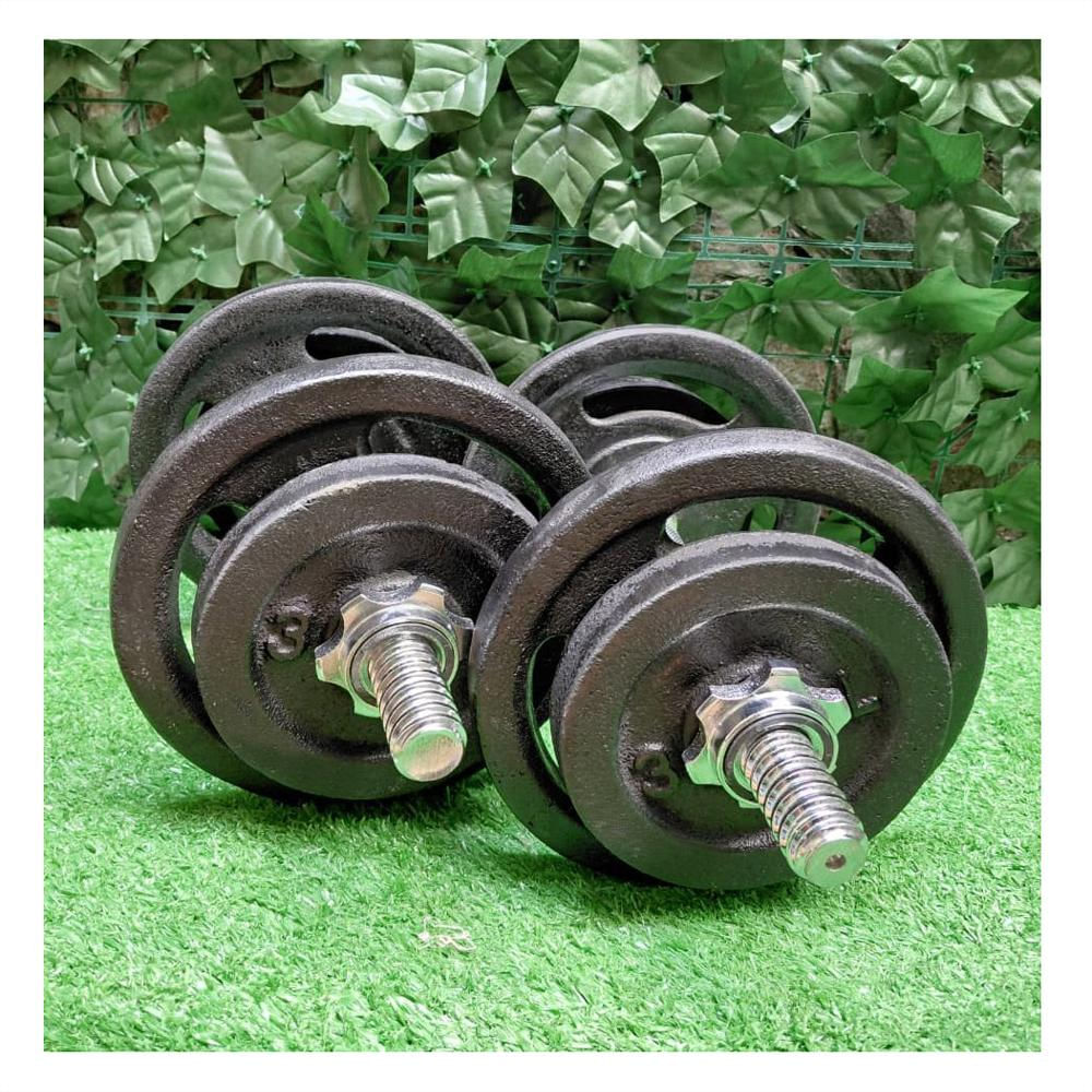 Kit Pesas Mancuernas 20 Kg Mas Ab Roller Gym Acero Hierro img #5